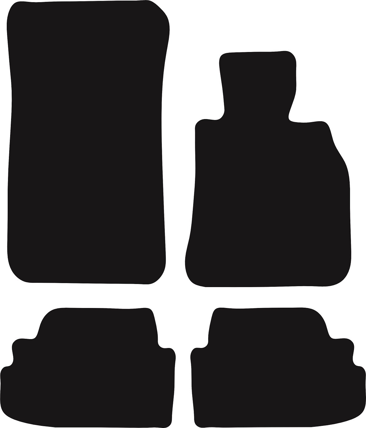 BMW 1 Series Convertible 2008 - 2015 (E88) (2x Velcro Fixing) Tailored Car Mats