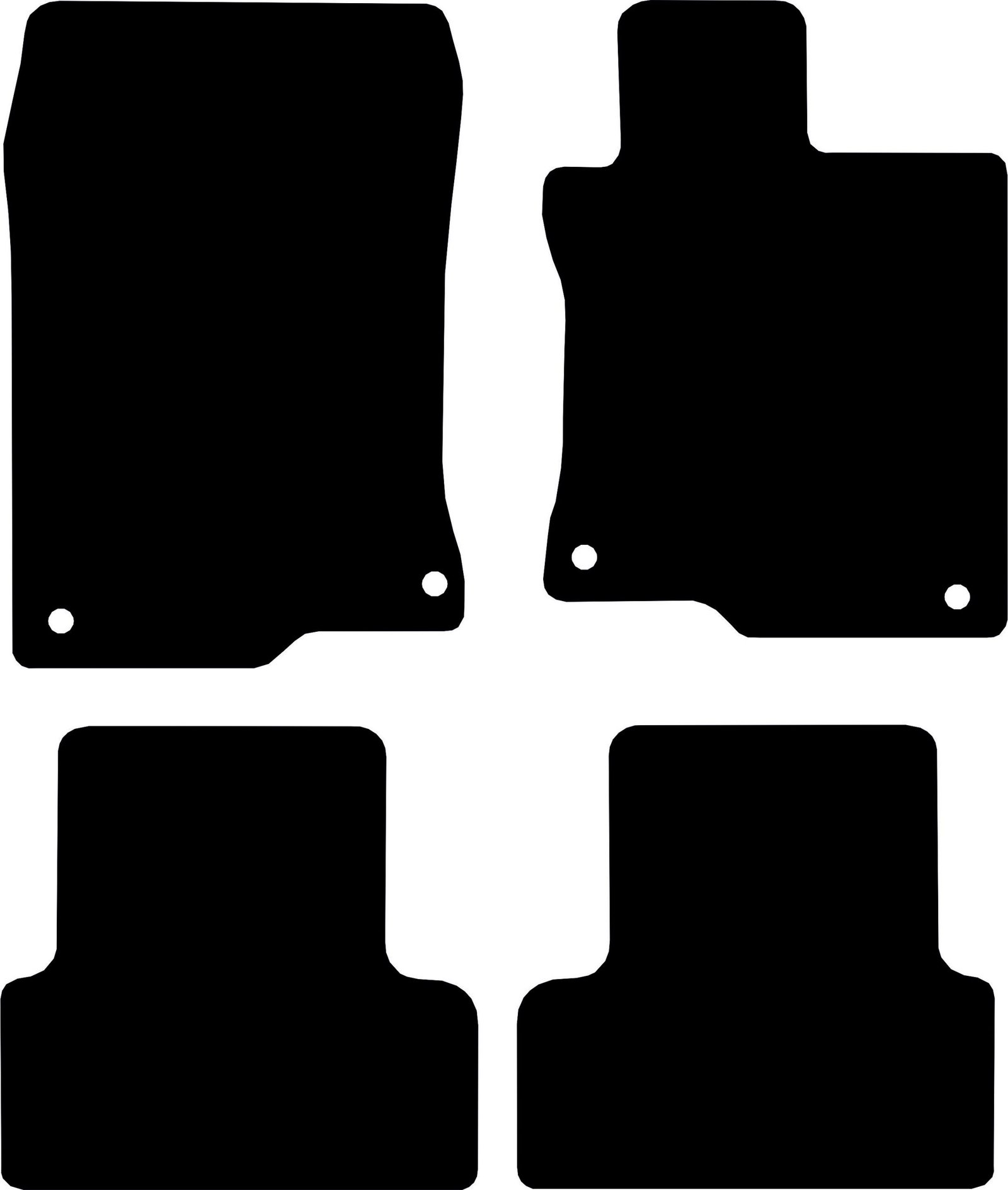 Honda Accord 2008 - 2026 (MK8) (4x Locators) Tailored Car Mats