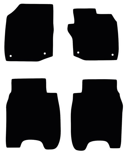 Honda Civic Type R 2012 - 2017 (9th Gen) (Passenger mat 39cm Spacing) Tailored Car Mats