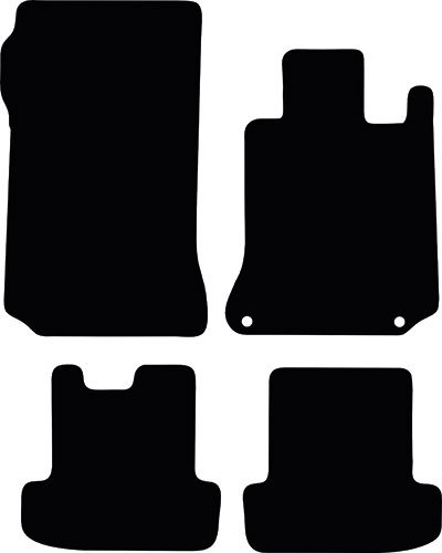 Mercedes E Class Convertible 2009 - 2018 (A207) (2x Locators) Tailored Car Mats
