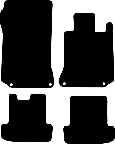 Mercedes E Class Convertible 2009 - 2018 (A207) (4x Locators) Tailored Car Mats