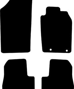 Peugeot 206 1999 - 2006 (2x Locators) Tailored Car Mats